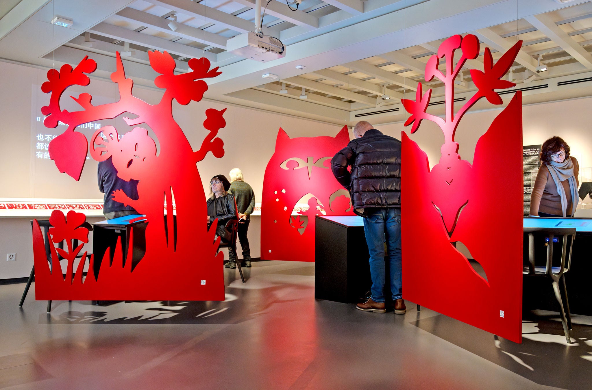 Ausstellungsraum im Völkerkundemuseum.