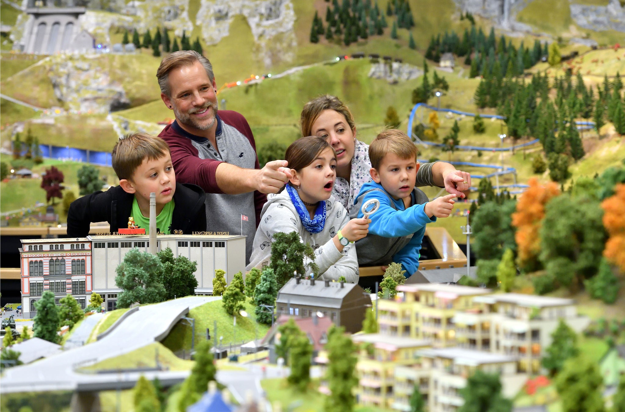 Famillie im Miniature Park