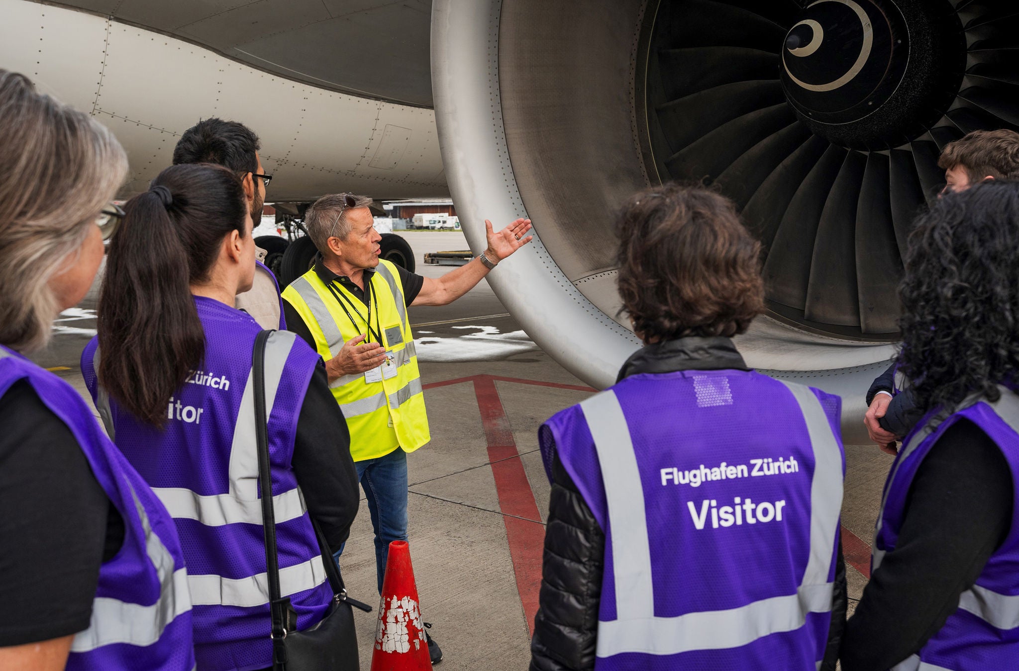 Gruppenführung am Flughafen Zürich