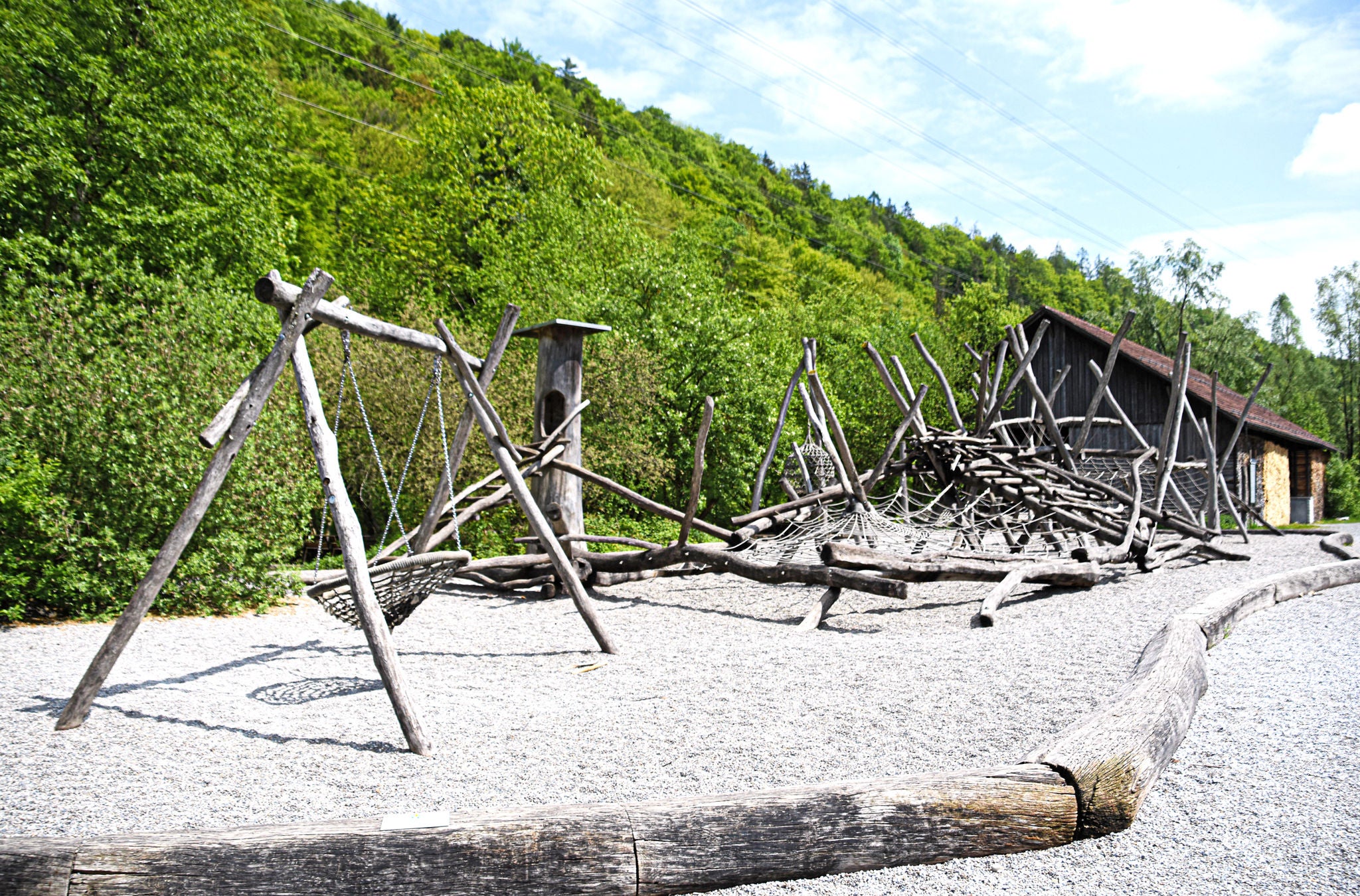 Spielplatz im Zürich Sihlwald.