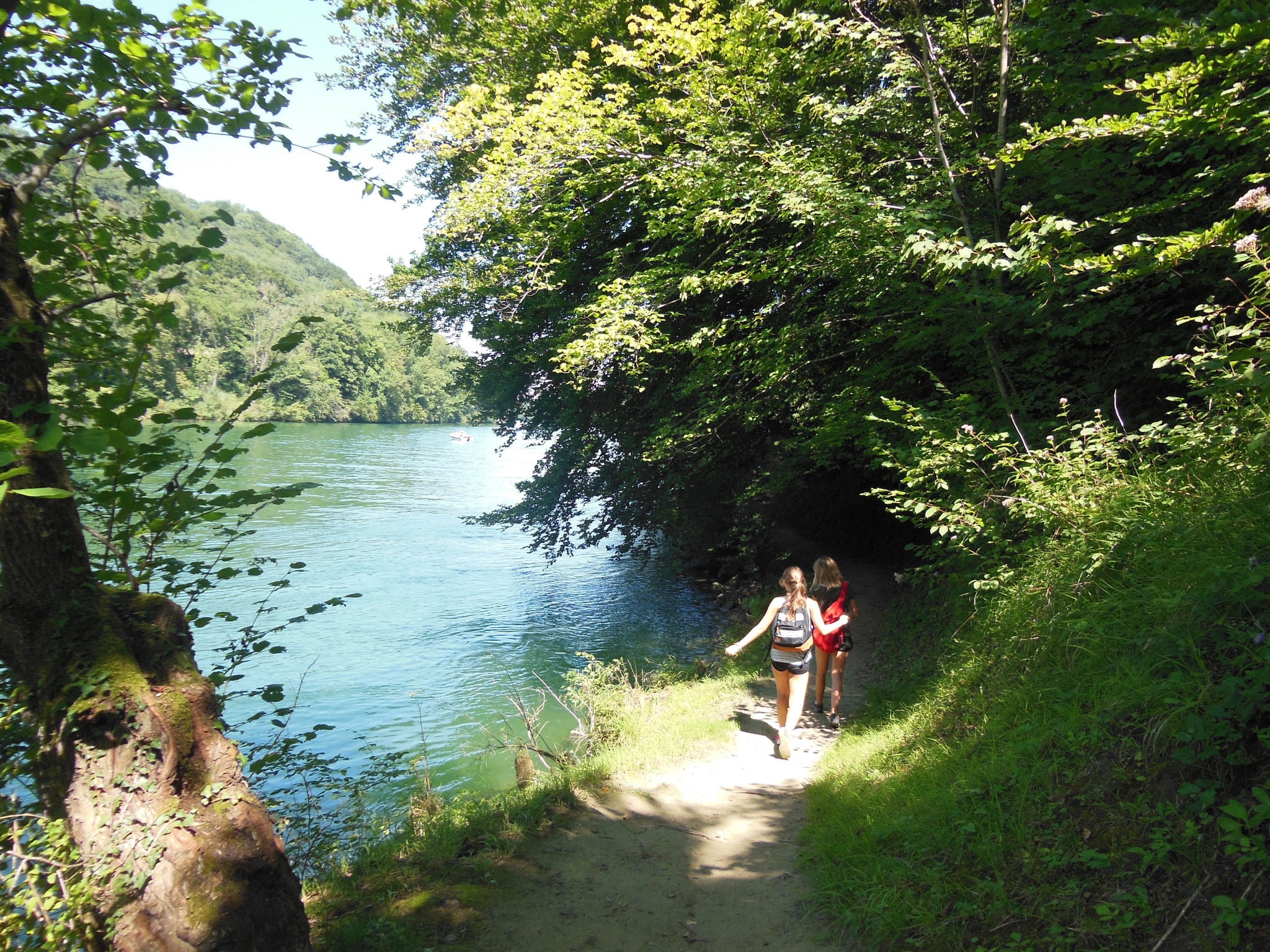 Wanderung von der Tössegg zur Festung Ebersberg Flussweg auf der Wanderung von der Tössegg zur Festung Ebersberg