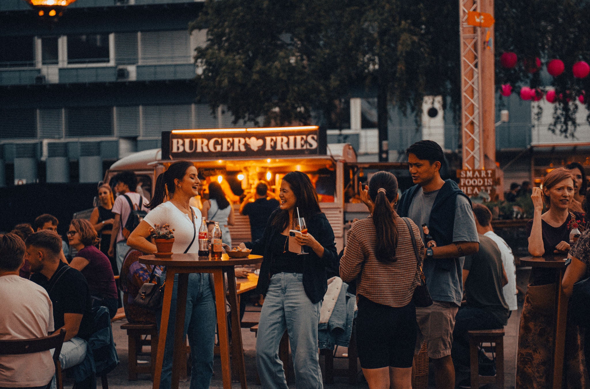 Abendstimmung Foodtruck