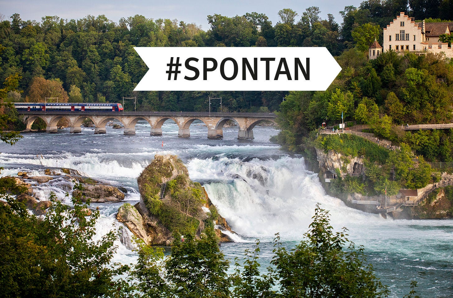 ZVV-App Vorteil #spontan Mit der S-Bahn zum Rheinfall