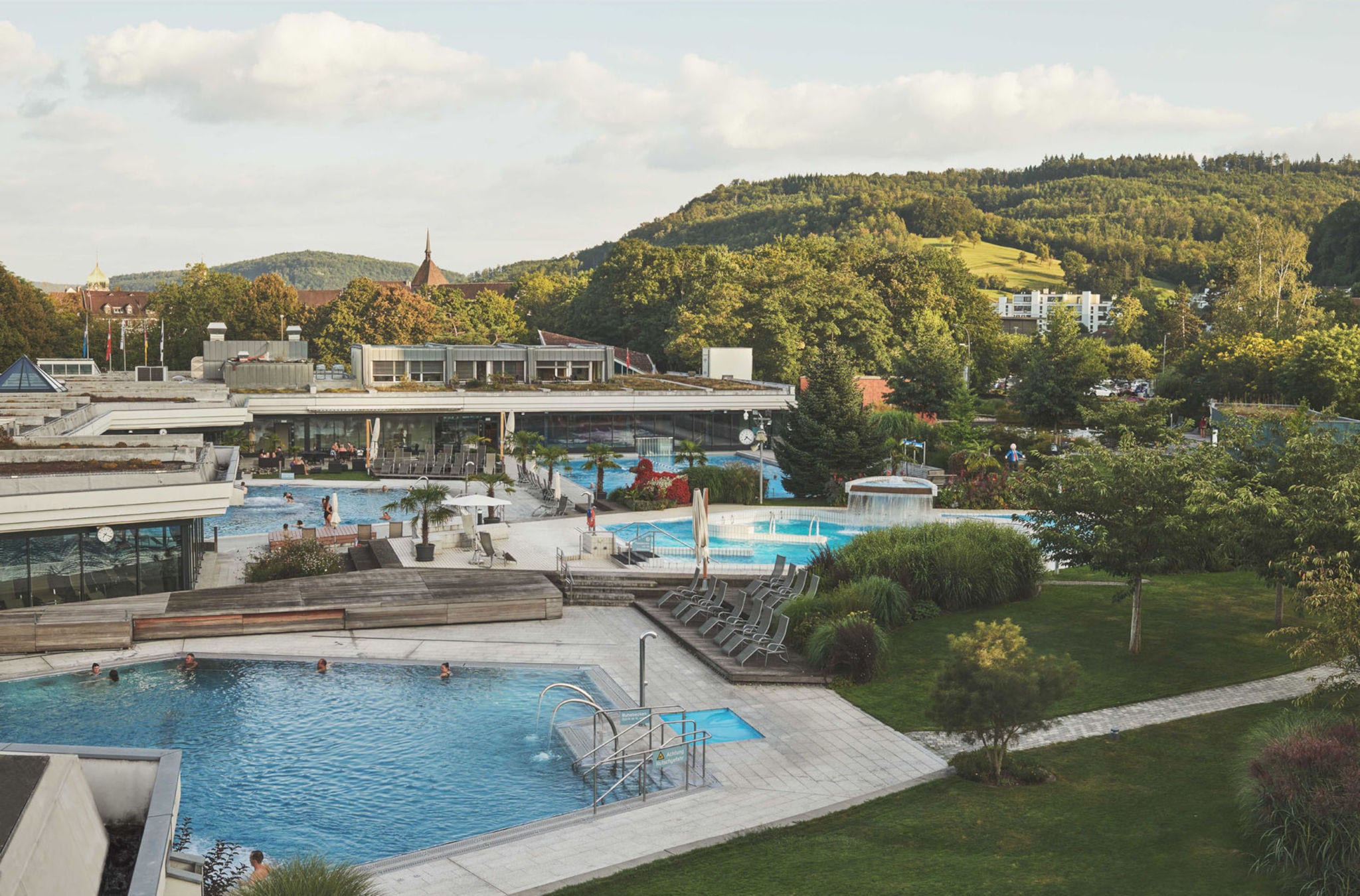Aussenbereich der Therme Zurzach