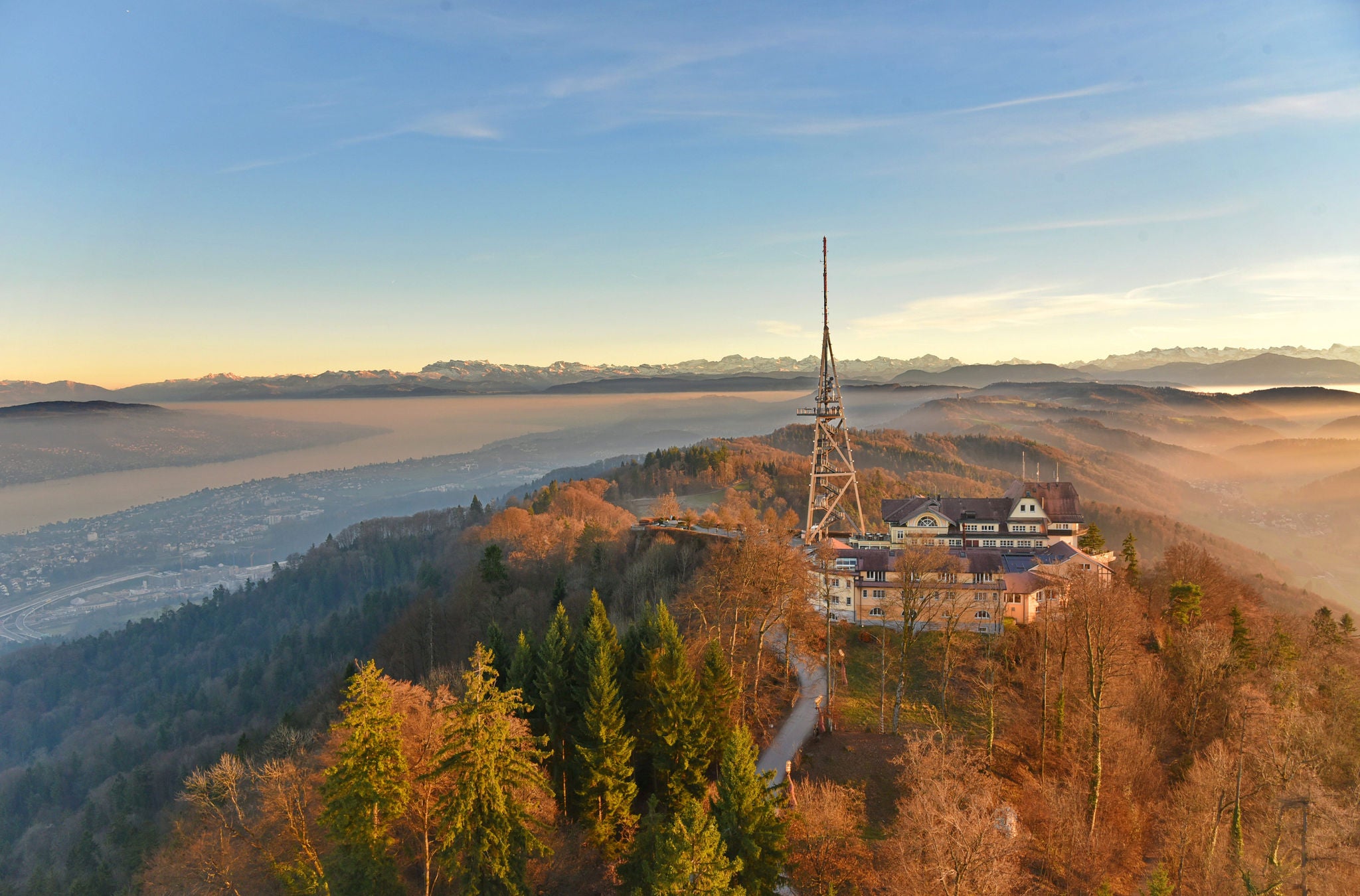 Uto Kulm aus der Vogelperspektive