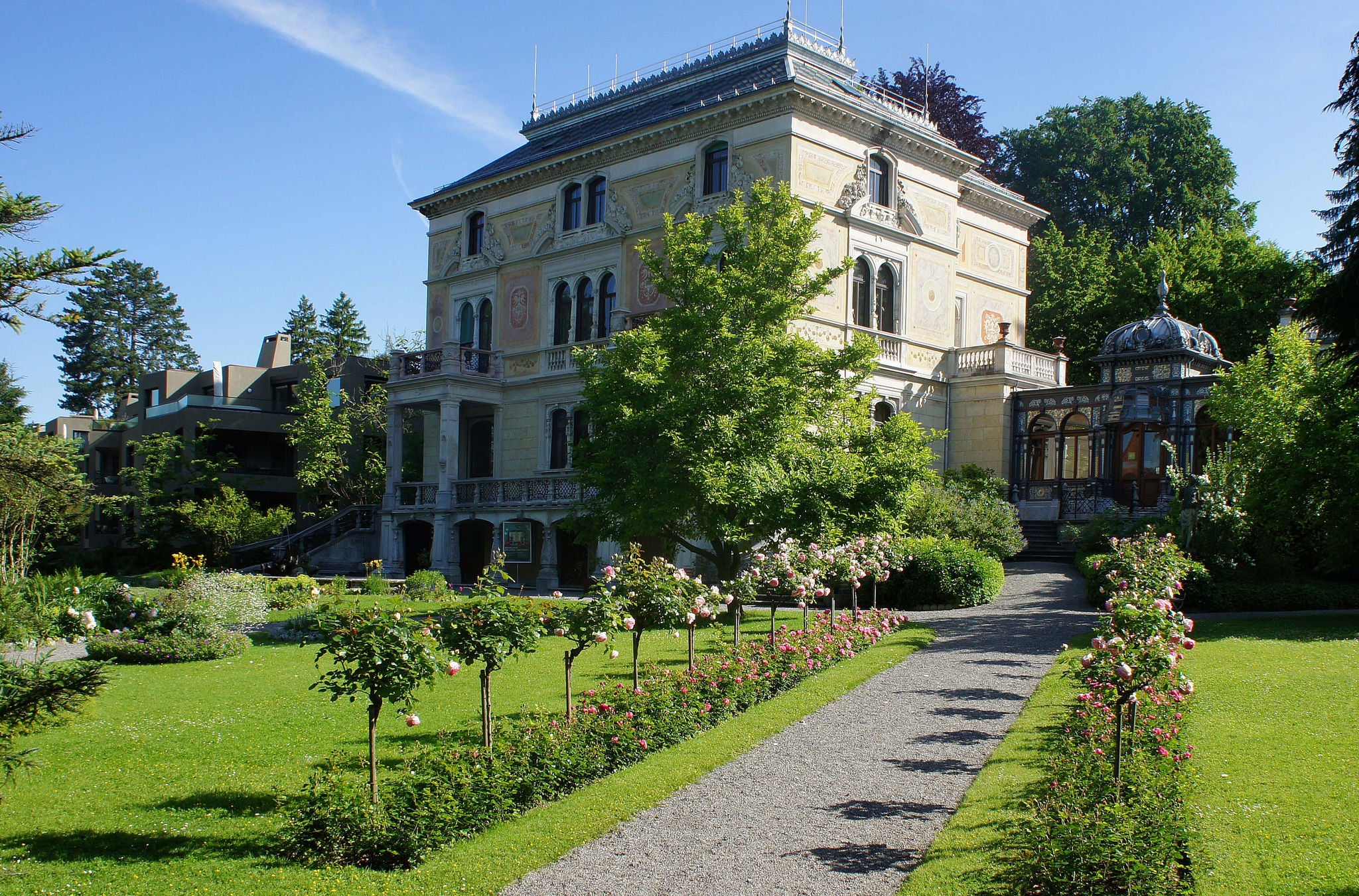 Der Garten vor dem Heimatschutzzentrum