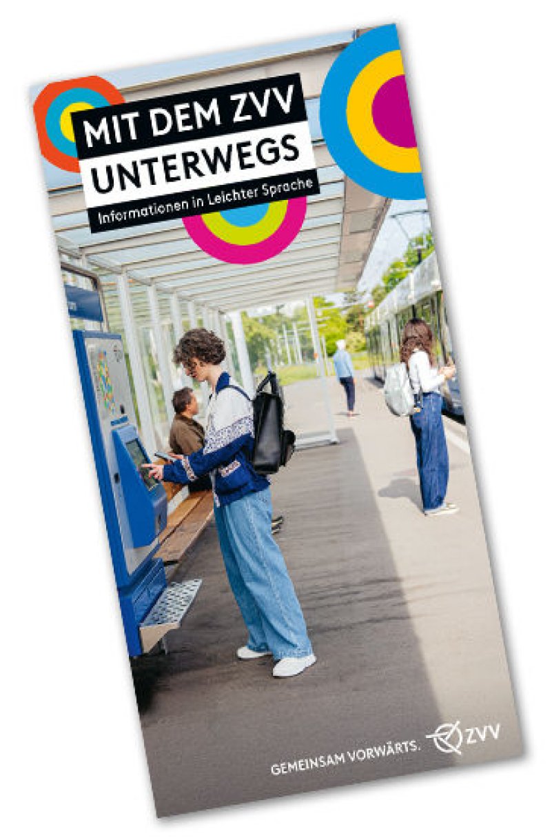 Titelbild der Broschüre zur leichter Sprache des ZVV.