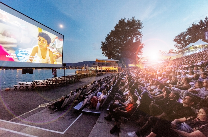 Impressionen von der Opening Night im Allianz Cinema, dem Openair-Kino am Zuerichhorn, aufgenommen am Donnerstag, 19. Juli 2018, in Zuerich. (PPR/Nick Soland)