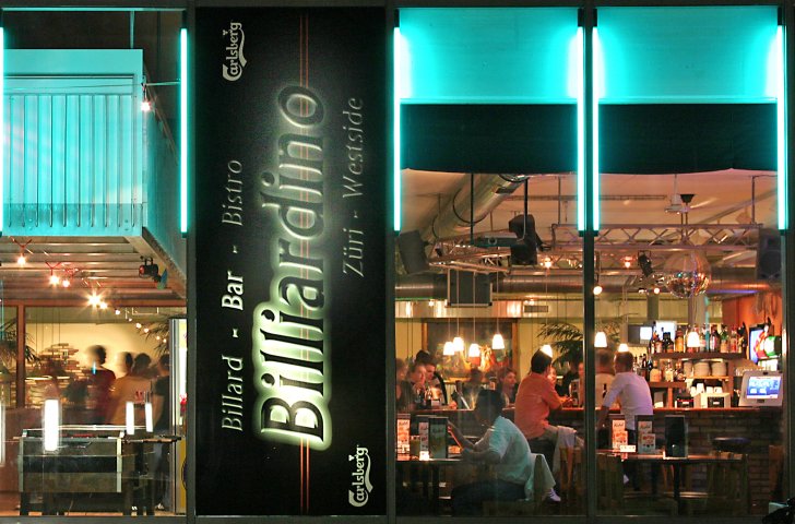 Restaurant im «Billiardino» in Zürich