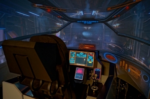 Einblick in das Cockpit.