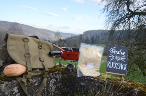 Fondue-Rucksack für den Fondueplausch in der Natur bei Fisibach