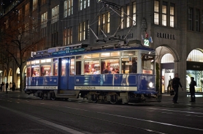 Fonduetram der VBZ-Genuss-Linie Zürich