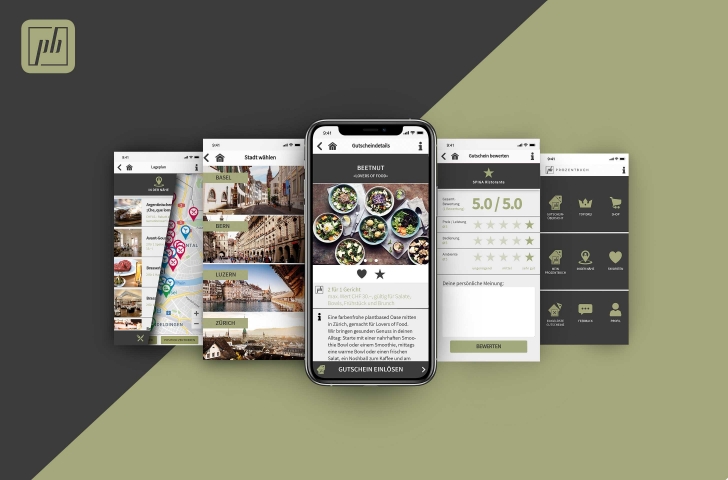 Das Mobile-Display zeigt die neuste Ausgabe der Prozentbuch-App